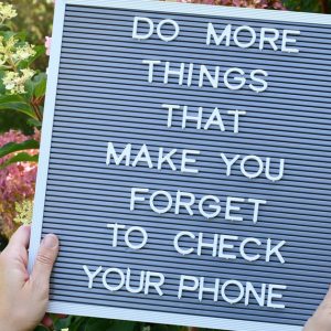 Disconnect from your devices